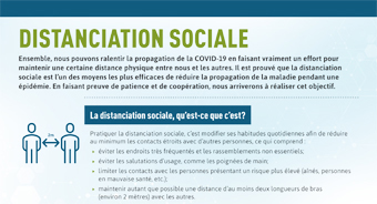 Distanciation sociale (Agence de la santé publique du Canada)