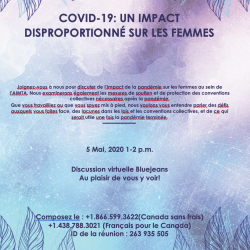 COVID-19: UN IMPACT DISPROPORTIONNÉ SUR LES FEMMES - Discussion virtuelle