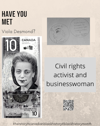 VIOLA DESMOND - Black History Month Posters from IAM Local 2323