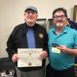Tom Lee receives 50th Anniversary pin