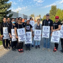 LL692 members at AK Draft and Seal strike for better wages