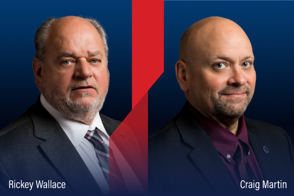 Rickey Wallace, vice-président général de l'AIM pour le territoire du Sud, prend sa retraite ; Craig Martin, chef du personnel, est nommé pour lui succéder