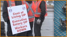  Machinists Show their Displeasure with Air Canada!